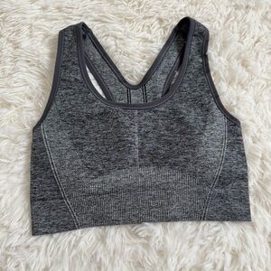 Women’s All In Motion Grey Padded Sports Bra Size Small